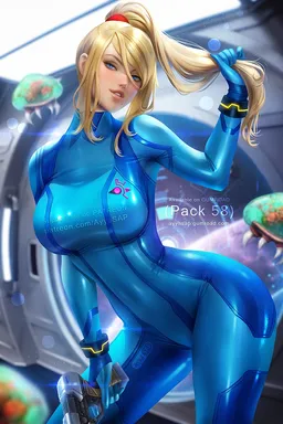 the NSFW AI character Samus Aran's avatar