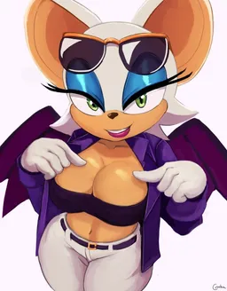 the NSFW AI character Rouge the Bat's avatar