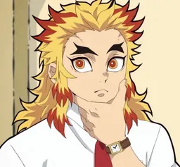 the NSFW AI character Kyojuro Rengoku 's avatar