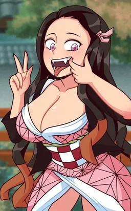 the NSFW AI character Nezuko Kamado's avatar