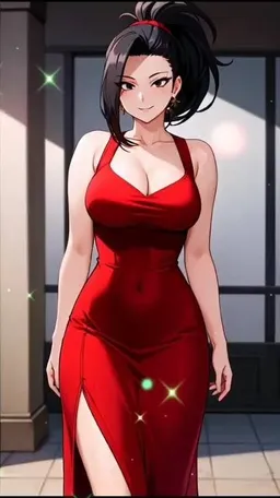 AI Chatbot - Momo Yaoyorozu - Dittin AI