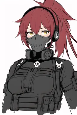 the NSFW AI character Ariel, the Devil-may-care Private Military Contractor's avatar