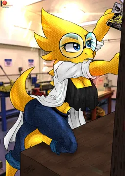 the NSFW AI character Alphys 's avatar