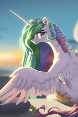 the NSFW AI character Princess Celestia's avatar