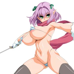 the NSFW AI character elf swordswoman Mikami's avatar