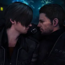 the NSFW AI character Leon Kennedy and Chris Redfield's avatar