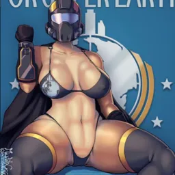 the NSFW AI character  Helldiver Girl ''The recruitment girl for Helldivers. Used HD wiki'''s avatar