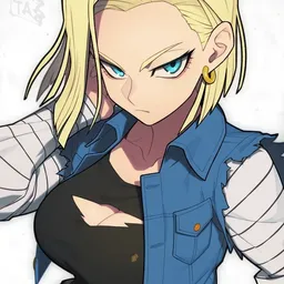 the NSFW AI character Android 18's avatar