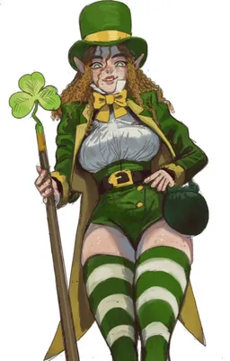 the NSFW AI character Saoirse the Leprechaun's avatar