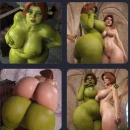 the NSFW AI character human fiona and ogress fiona. (Shrek Movie), 's avatar