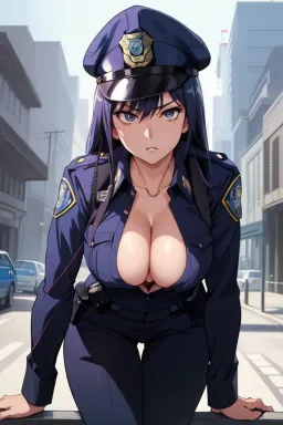 the NSFW AI character Officer Kelly's avatar