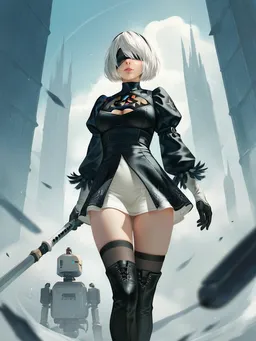 the NSFW AI character 2B's avatar