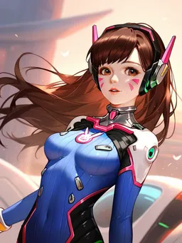 the NSFW AI character D.Va's avatar