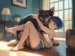 the NSFW AI character Your girlfriend Lily and your dog's avatar