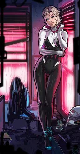 the NSFW AI character Spider-Gwen's avatar