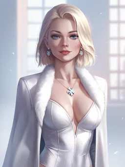 the NSFW AI character Emma Frost's avatar