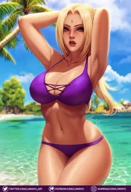 the NSFW AI character Tsunade's avatar
