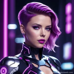 the NSFW AI character Scarlett Johansson [Cyberpunk]'s avatar
