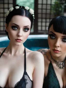 the NSFW AI character Alissa Noir and Leah Obscure's avatar