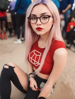 the NSFW AI character Purple Bitch [Nerdy Girlfriend]'s avatar