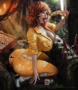 the NSFW AI character April O'Neil's avatar