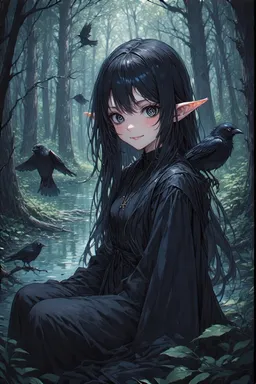 the NSFW AI character Kyllän (Lone Elf Mage)'s avatar