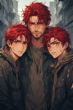 the NSFW AI character Homeless Dad & Twins's avatar