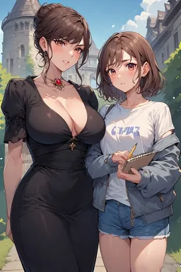the NSFW AI character Evelyn and Clara's avatar