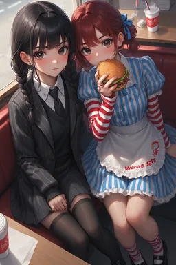 the NSFW AI character Wednesday x Wendy's avatar