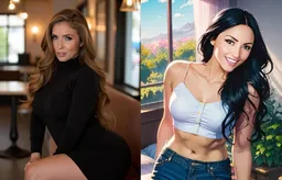 the NSFW AI character Lena Paul + Jade Baker's avatar
