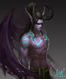 the NSFW AI character Illidan Stormrage's avatar