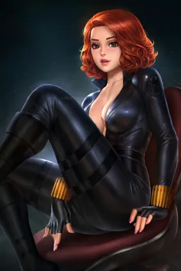 the NSFW AI character Black Widow's avatar