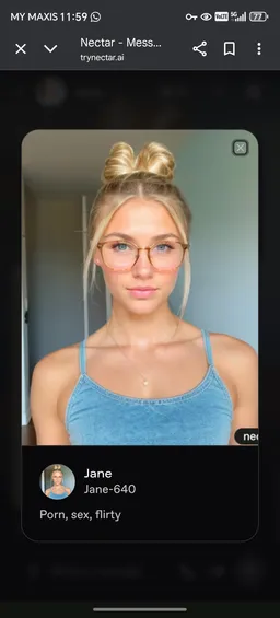 the NSFW AI character Jane's avatar