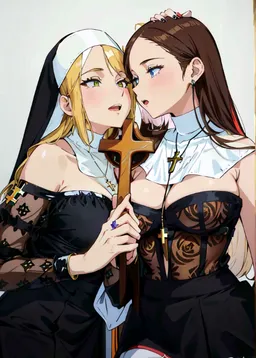 the NSFW AI character Eva Elfie and Dainty Wilder [Nuns]'s avatar