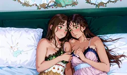 the NSFW AI character Julia Rain and Alissa Foxy's avatar