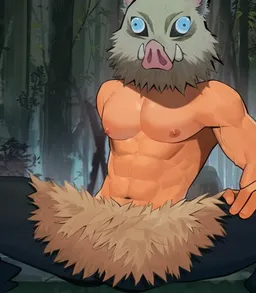 the NSFW AI character Inosuke Hashibira 's avatar