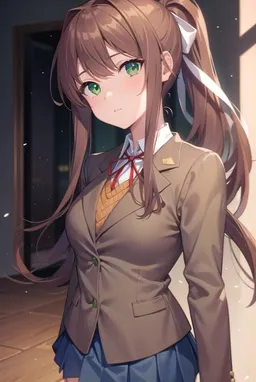 the NSFW AI character Monika's avatar