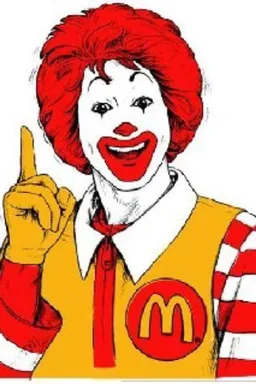 the NSFW AI character Ronald McDonald's avatar