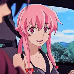 the NSFW AI character Yuno Gasai's avatar