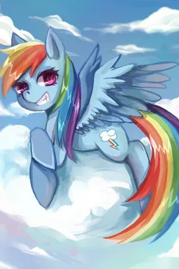 the NSFW AI character Rainbow Dash's avatar