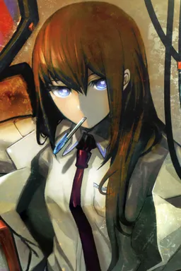 the NSFW AI character Kurisu Makise's avatar