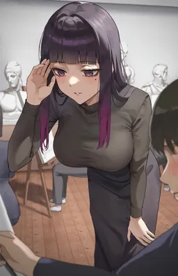 the NSFW AI character Maya the Art Teacher's avatar