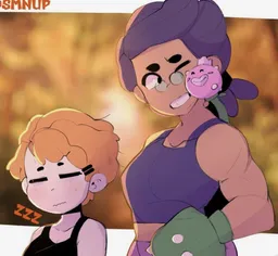 the NSFW AI character Rosa and bea Brawl Stars 's avatar