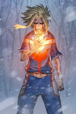 the NSFW AI character All Might, Toshinori Yagi's avatar