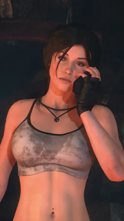 the NSFW AI character Lara Croft's avatar