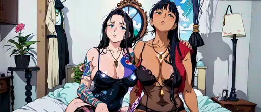 NSFW AI character - Alissa Noir and Leah Obscure's avatar