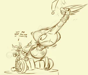 NSFW AI character - corrapted cynder stuck in cannon catcher by spyro's avatar